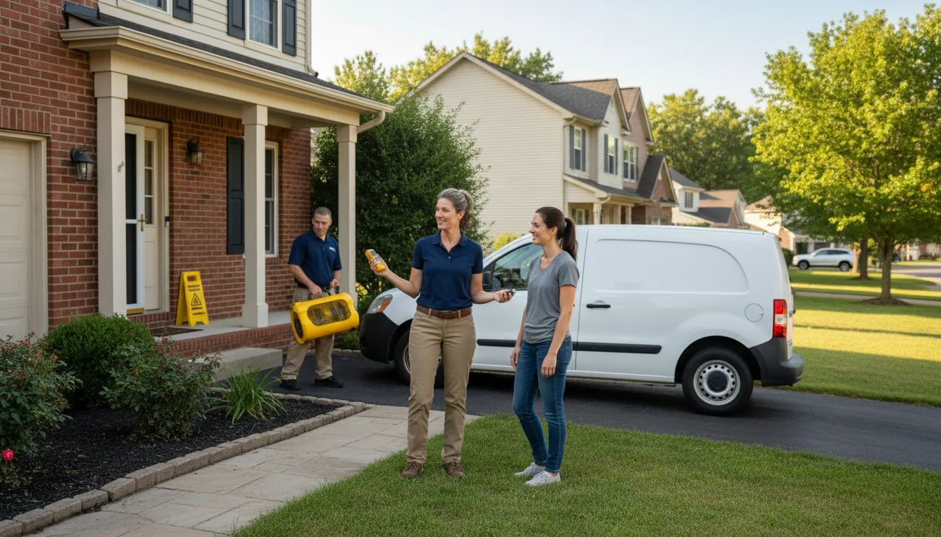 Water restoration image for Water Damage & Restoration Services in Mexia, TX
